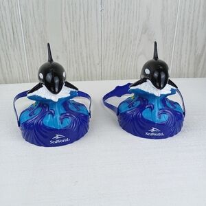 2020 SeaWorld  3D SHAMU Orca Ocean Tumbler lid only Souvenir Killer Whale